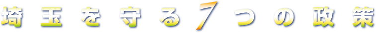 埼玉を守る7つの政策